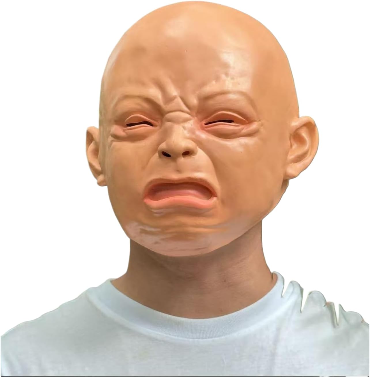 Certified Funny Crying Infant Latex Mask — WeirdThingsToBuy weird find