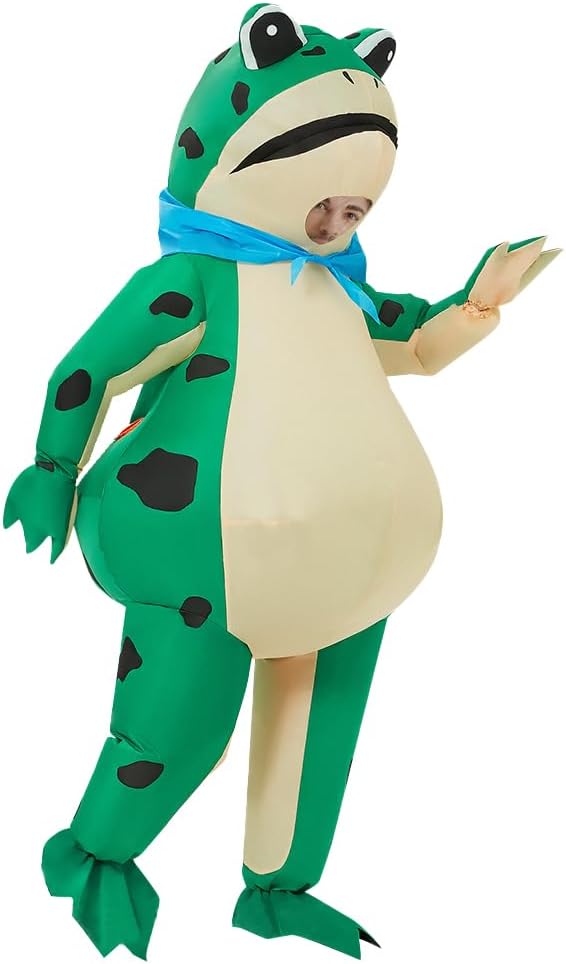 Certified Funny Frog Inflatable Costume Cosplay — WeirdThingsToBuy weird find