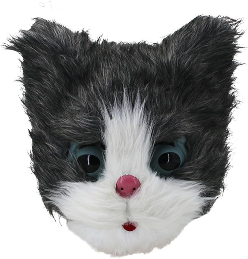 Certified Funny Furry Cat Mask Plush — WeirdThingsToBuy weird find