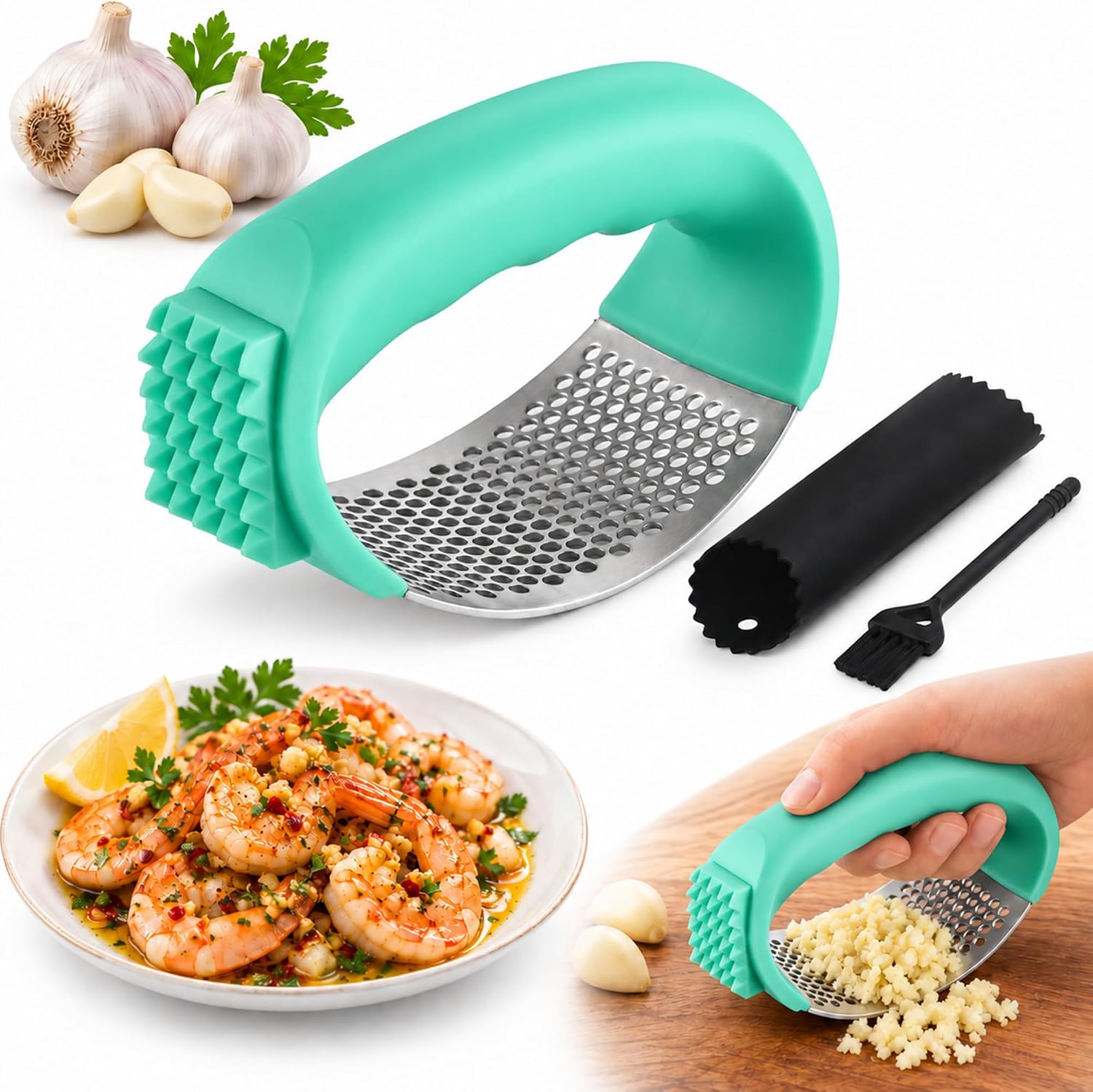 Certified Garlic Press Rocker 304 Stainless — WeirdThingsToBuy weird find
