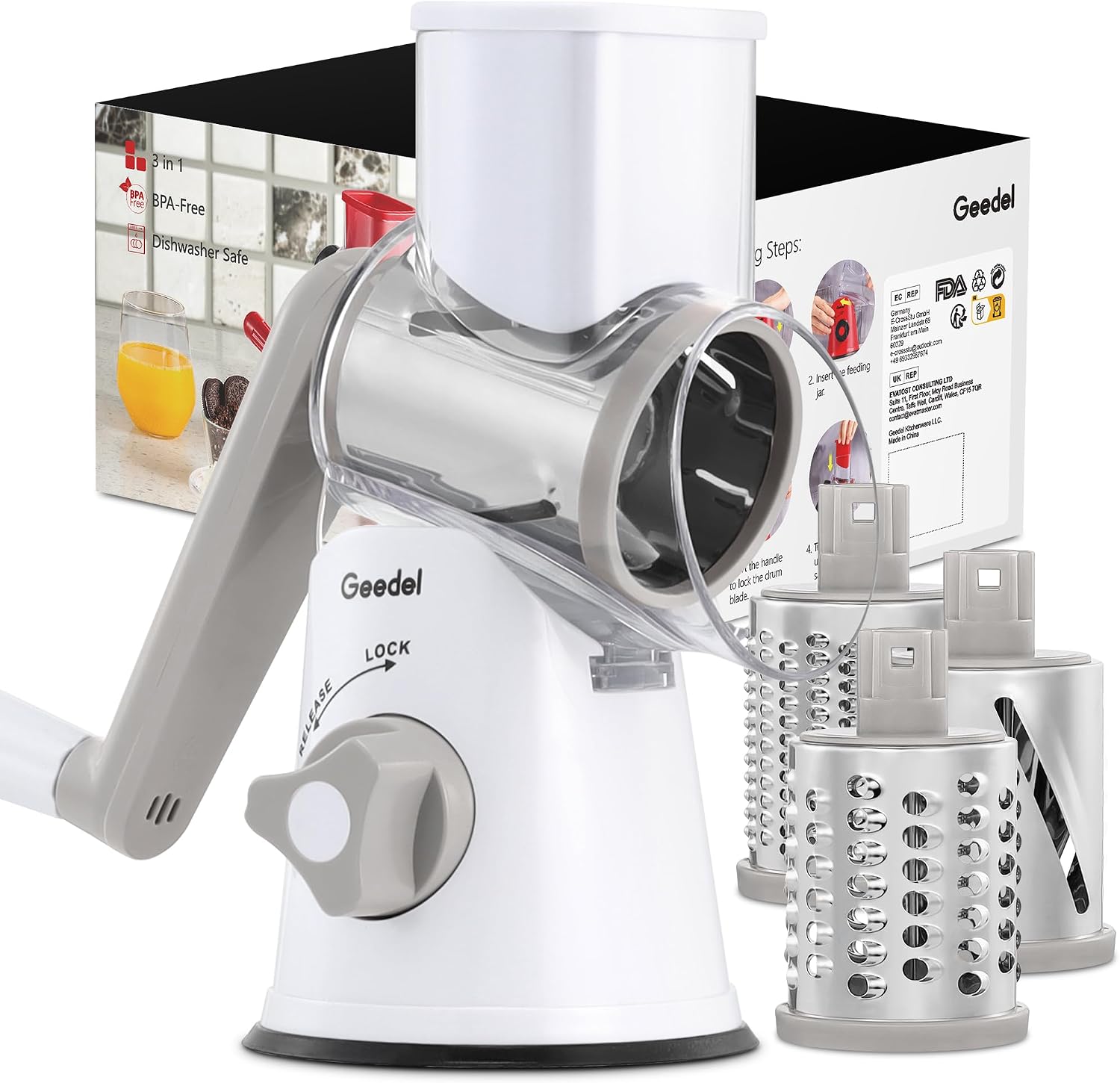 Certified Geedel Rotary Cheese Grater Hand — WeirdThingsToBuy weird find
