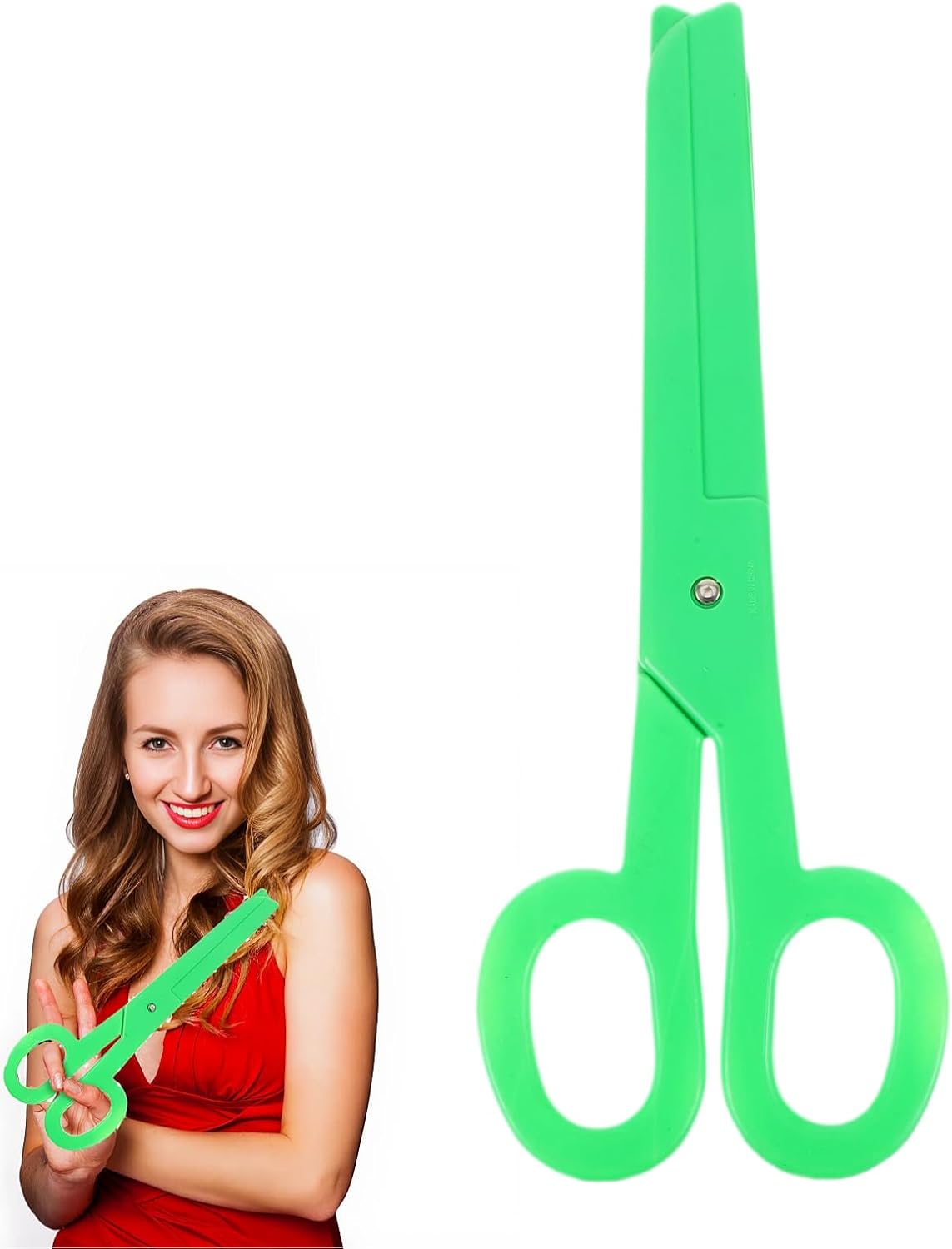 Certified Giant Clown Scissors Prop Green — WeirdThingsToBuy weird find