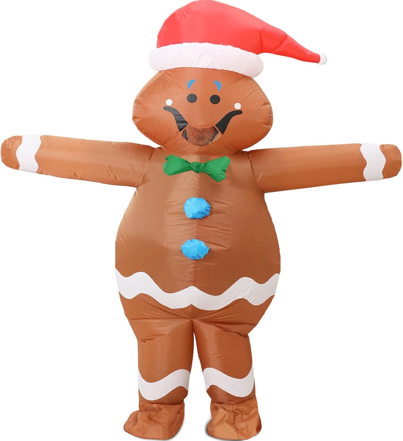 Certified Gingerbread Man Costume Adult Inflatable — WeirdThingsToBuy weird find