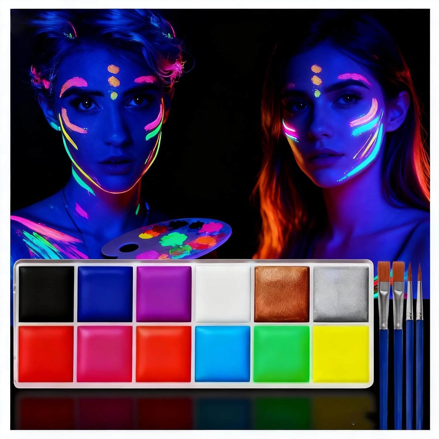 Certified Glow uv Blacklight Face Paint — WeirdThingsToBuy weird find
