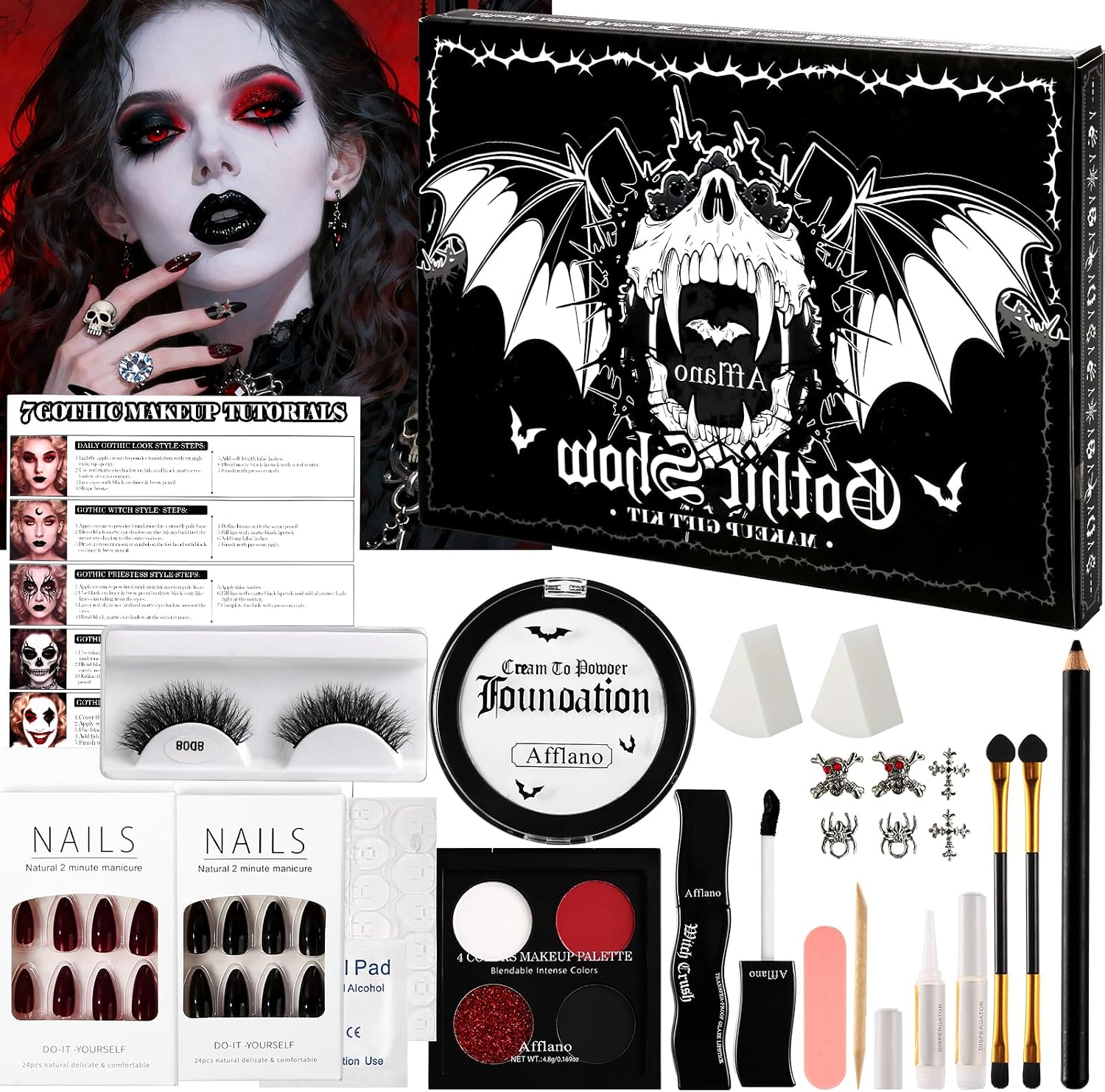 Certified Goth Makeup Kit Halloween Costume — WeirdThingsToBuy weird find