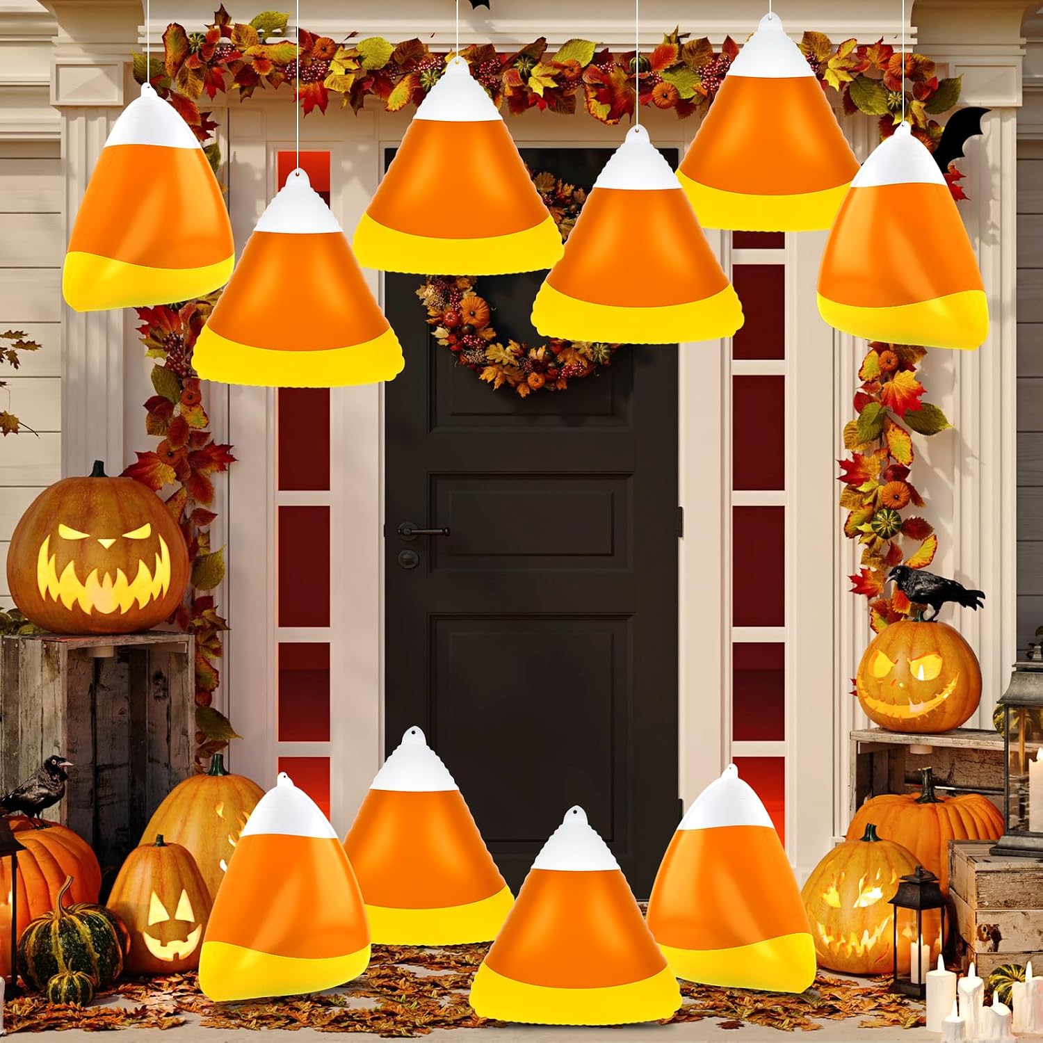 Certified Halloween Candy Corn Inflatable Outdoor — WeirdThingsToBuy weird find