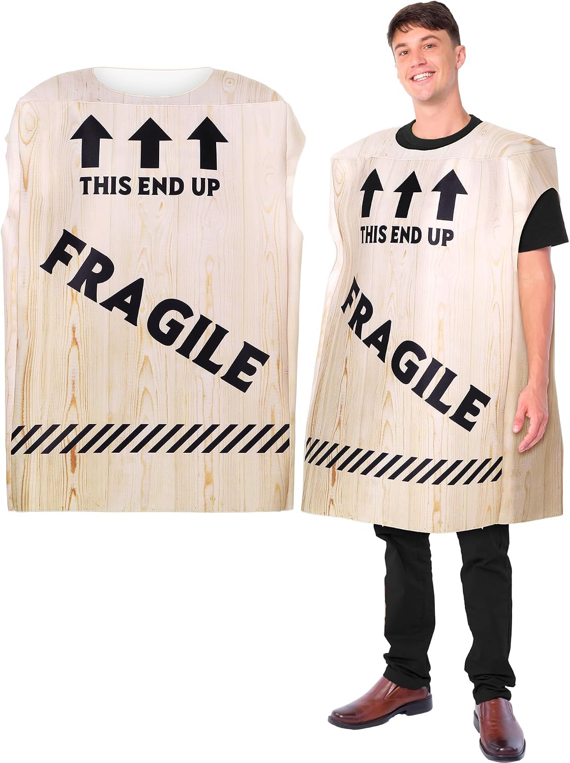 Certified Halloween Fragile Crate Costume Adults — WeirdThingsToBuy weird find