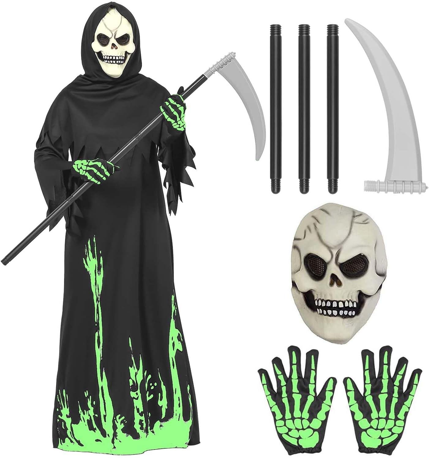 Certified Halloween Grim Reaper Costume Kids — WeirdThingsToBuy weird find