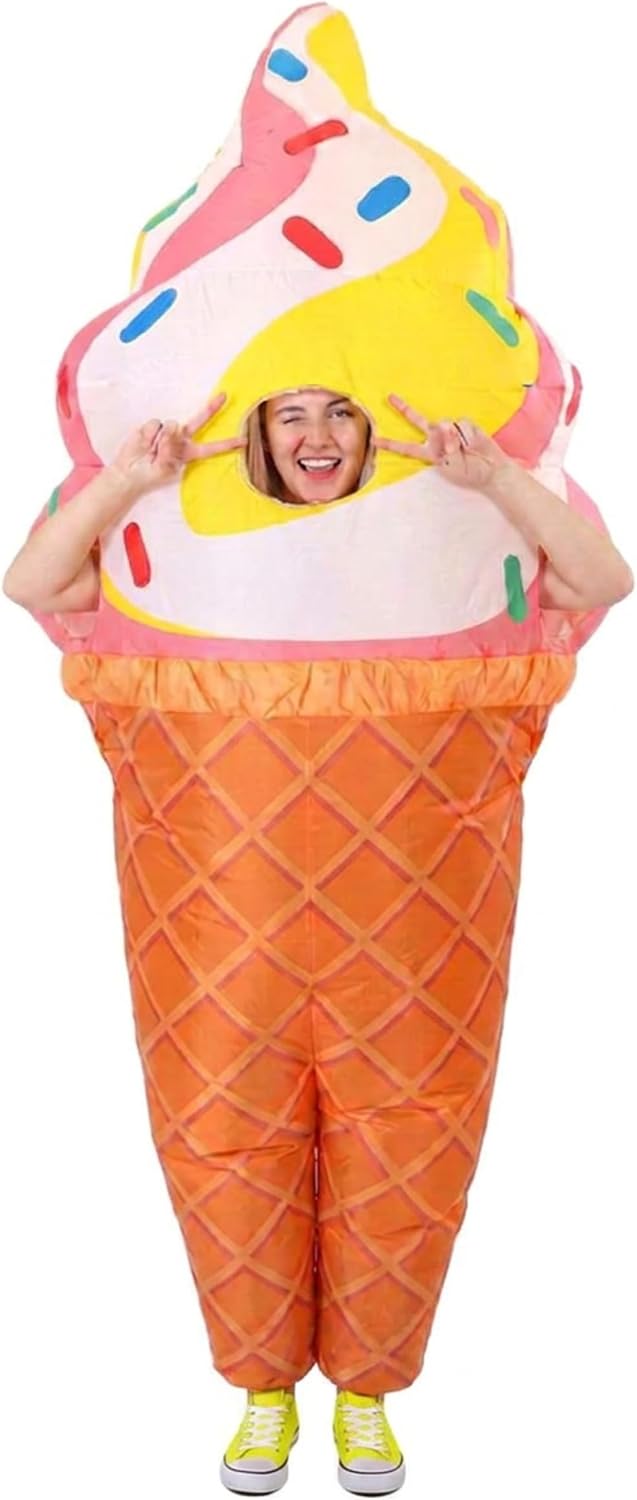 Certified Halloween Inflatable Ice Cream Cone — WeirdThingsToBuy weird find