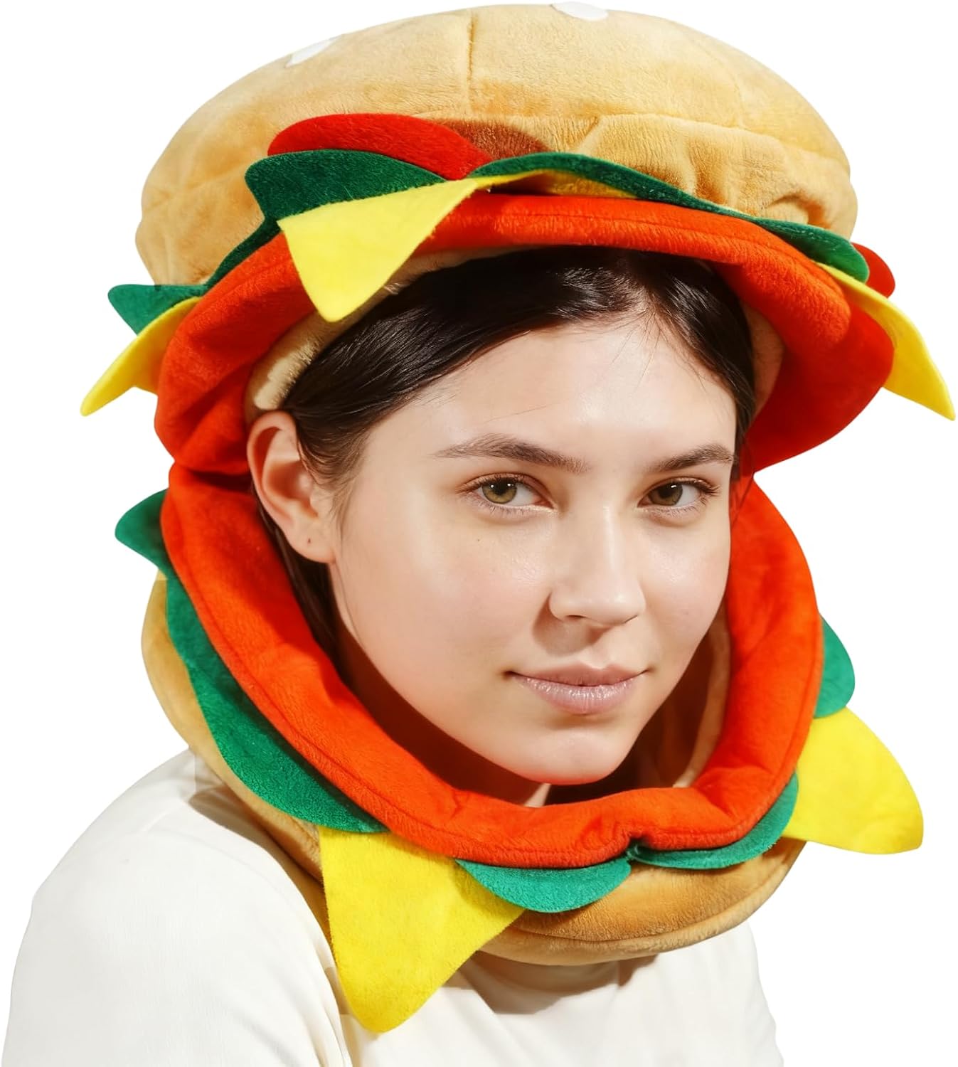 Certified Hamburger Hat Funny Burger Costume — WeirdThingsToBuy weird find