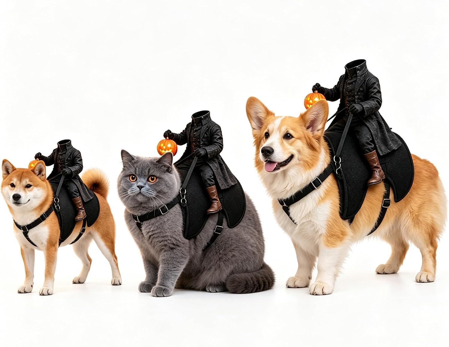 Certified Headless Horseman Dog Cat Halloween — WeirdThingsToBuy weird find