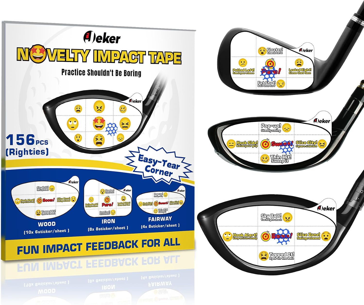 Certified Ijeker Golf Impact Tape Iron — WeirdThingsToBuy weird find