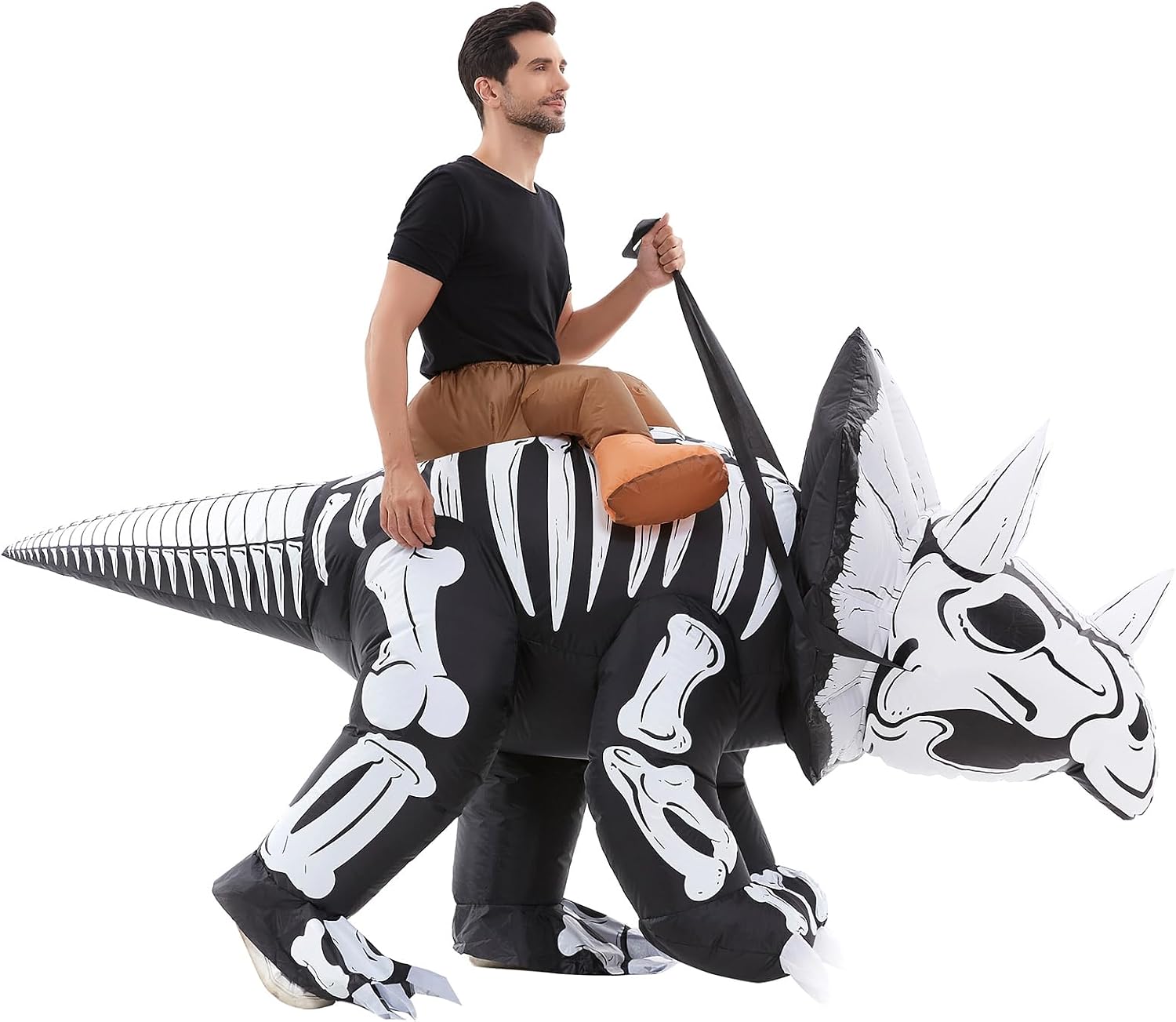 Certified Inflatable Adult Skeleton Dinosaur Costume — WeirdThingsToBuy weird find