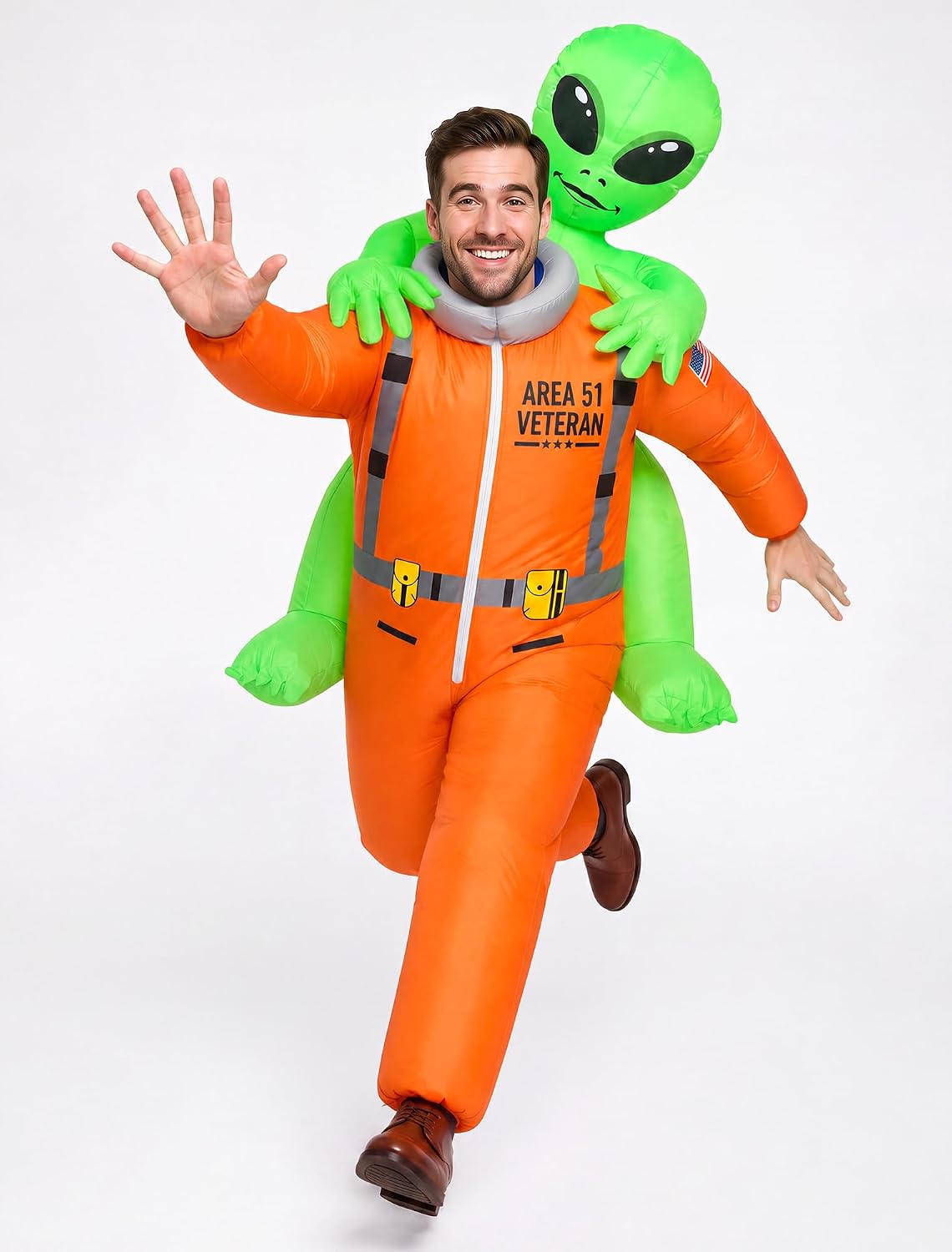 Certified Inflatable Alien Costume Adult Astronaut — WeirdThingsToBuy weird find