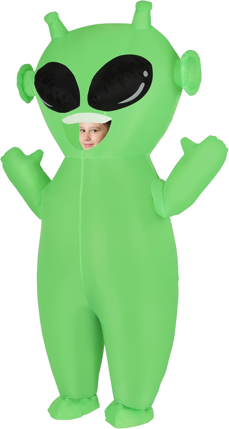 Certified Inflatable Alien Costume Adults Kids — WeirdThingsToBuy weird find
