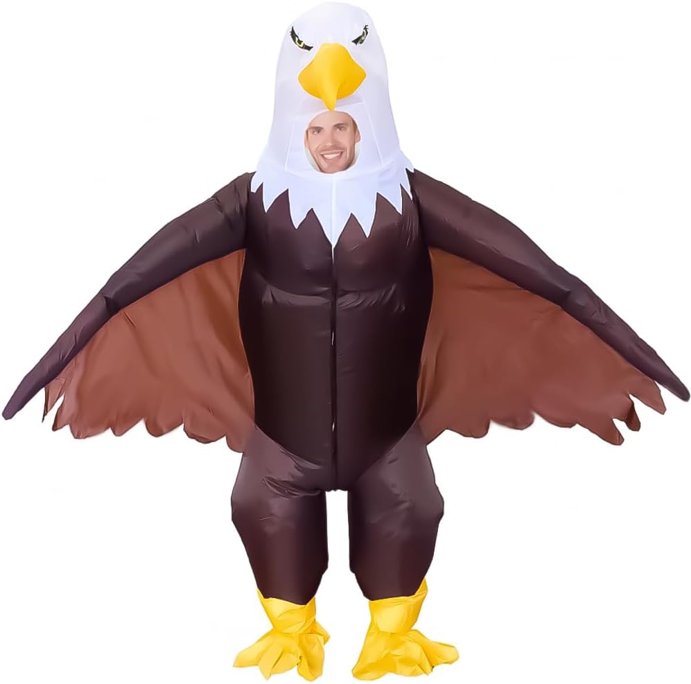 Certified Inflatable Bald Eagle Costume Adult — WeirdThingsToBuy weird find