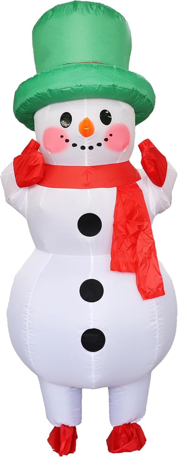 Certified Inflatable Christmas Snowmen Costume Adult — WeirdThingsToBuy weird find