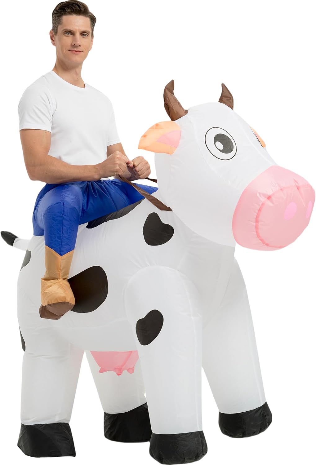 Certified Inflatable Cow Costume Adult Blow — WeirdThingsToBuy weird find