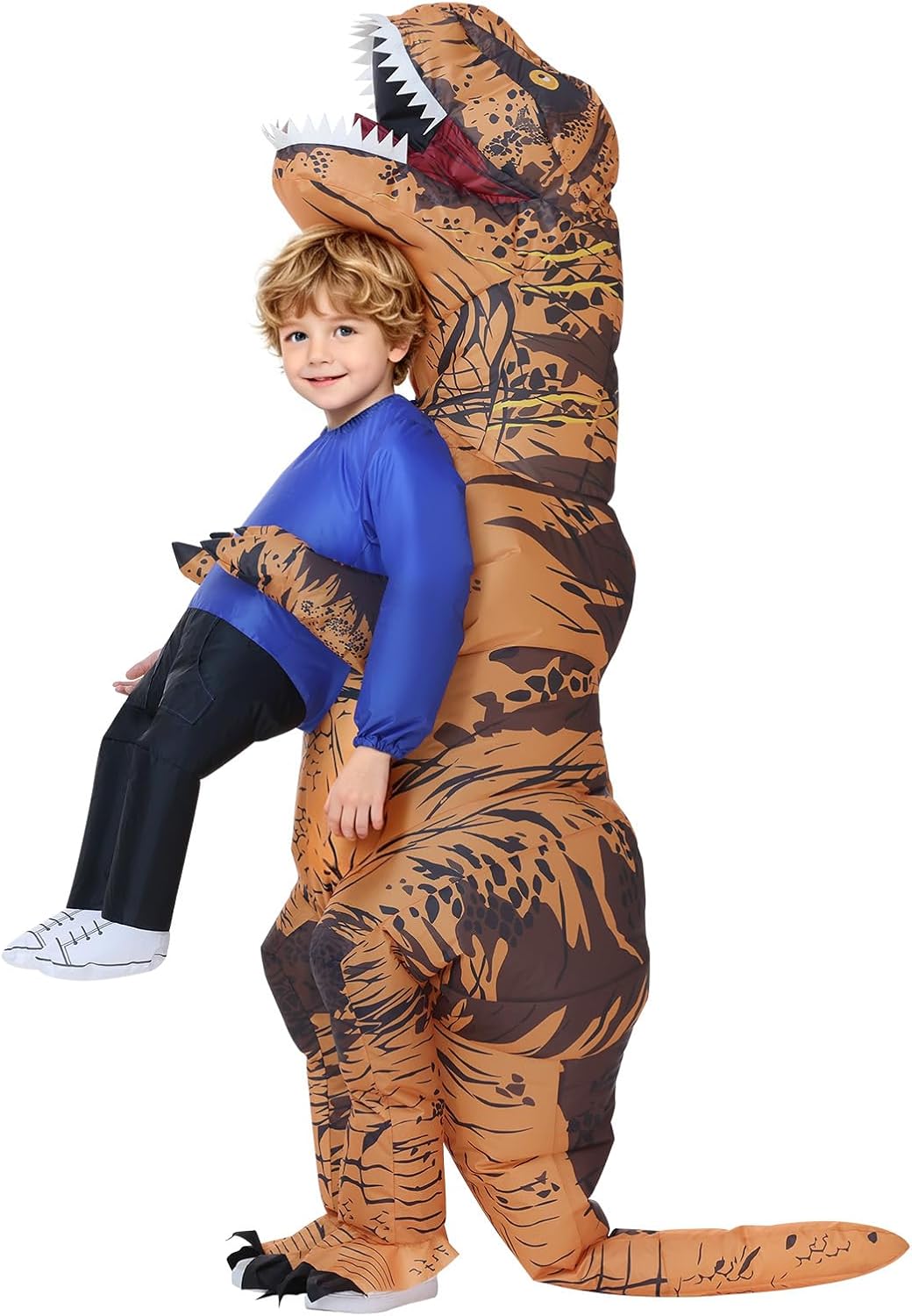 Certified Inflatable Dinosaur Costume Kids Teens — WeirdThingsToBuy weird find