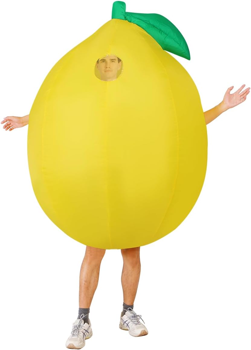 Certified Inflatable Lemon Costume Adult Halloween — WeirdThingsToBuy weird find