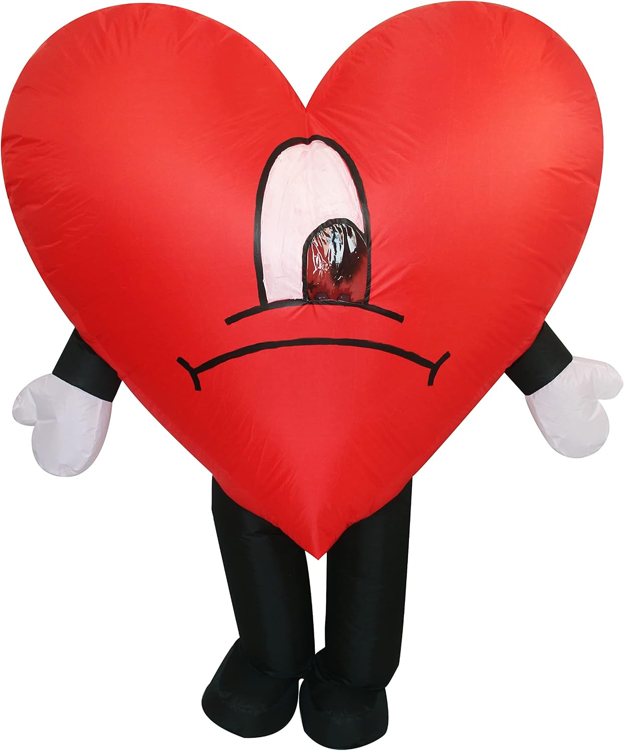 Certified Inflatable Red Love Heart Costume — WeirdThingsToBuy weird find