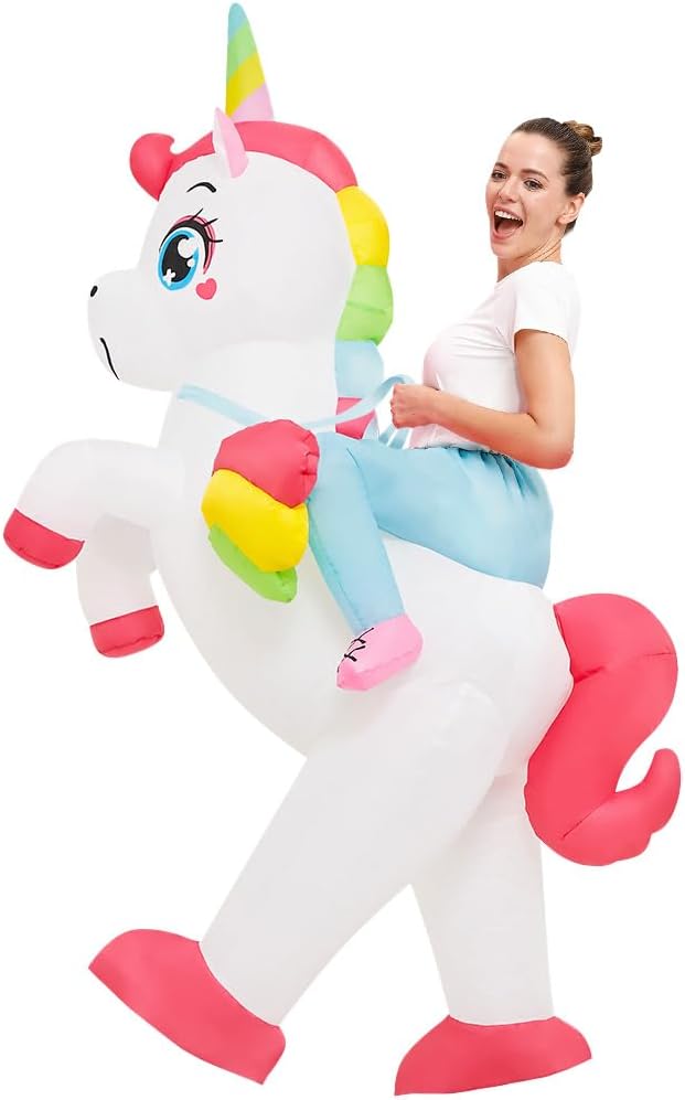 Certified Inflatable Unicorn Costume Adult Blow — WeirdThingsToBuy weird find