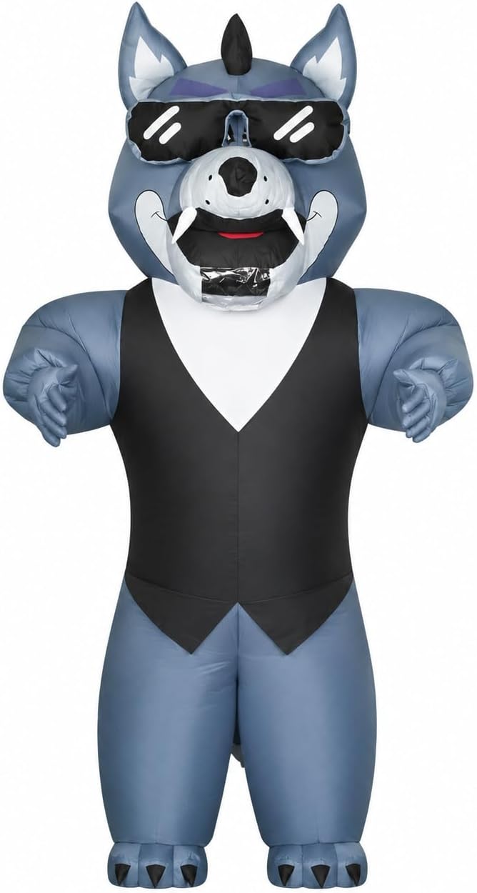 Certified Inflatable Wolf Costume Adult Funny — WeirdThingsToBuy weird find