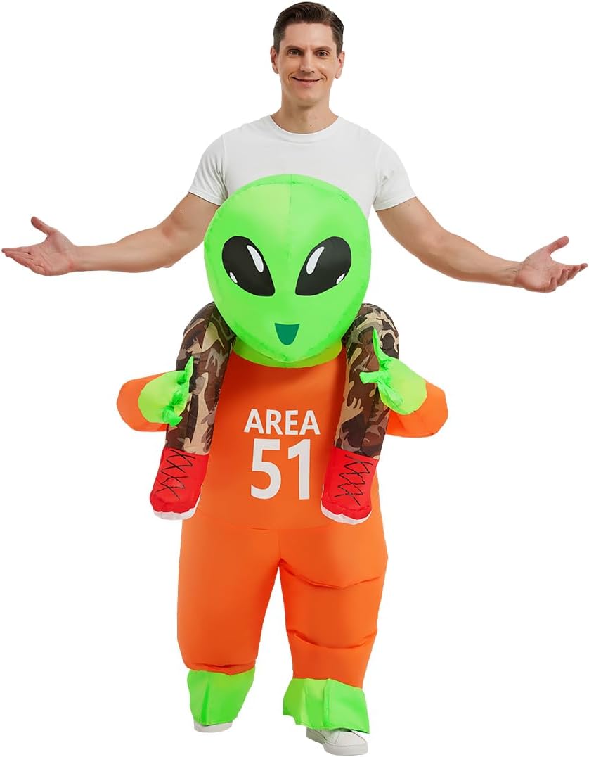 Certified Inflatables Costume Adults Alien Costume — WeirdThingsToBuy weird find