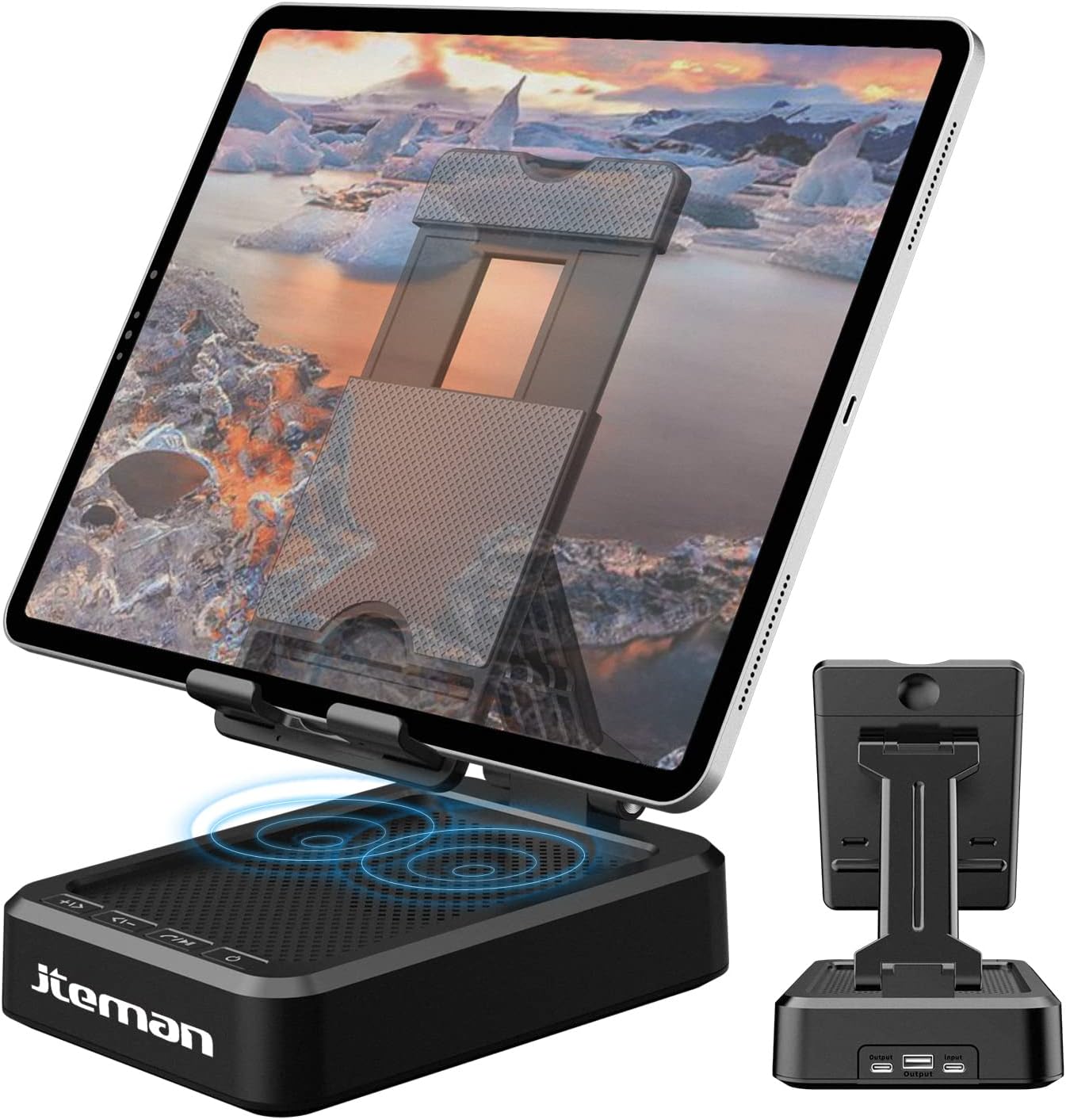 Certified Jteman Tablet Stand Bluetooth Speaker — WeirdThingsToBuy weird find