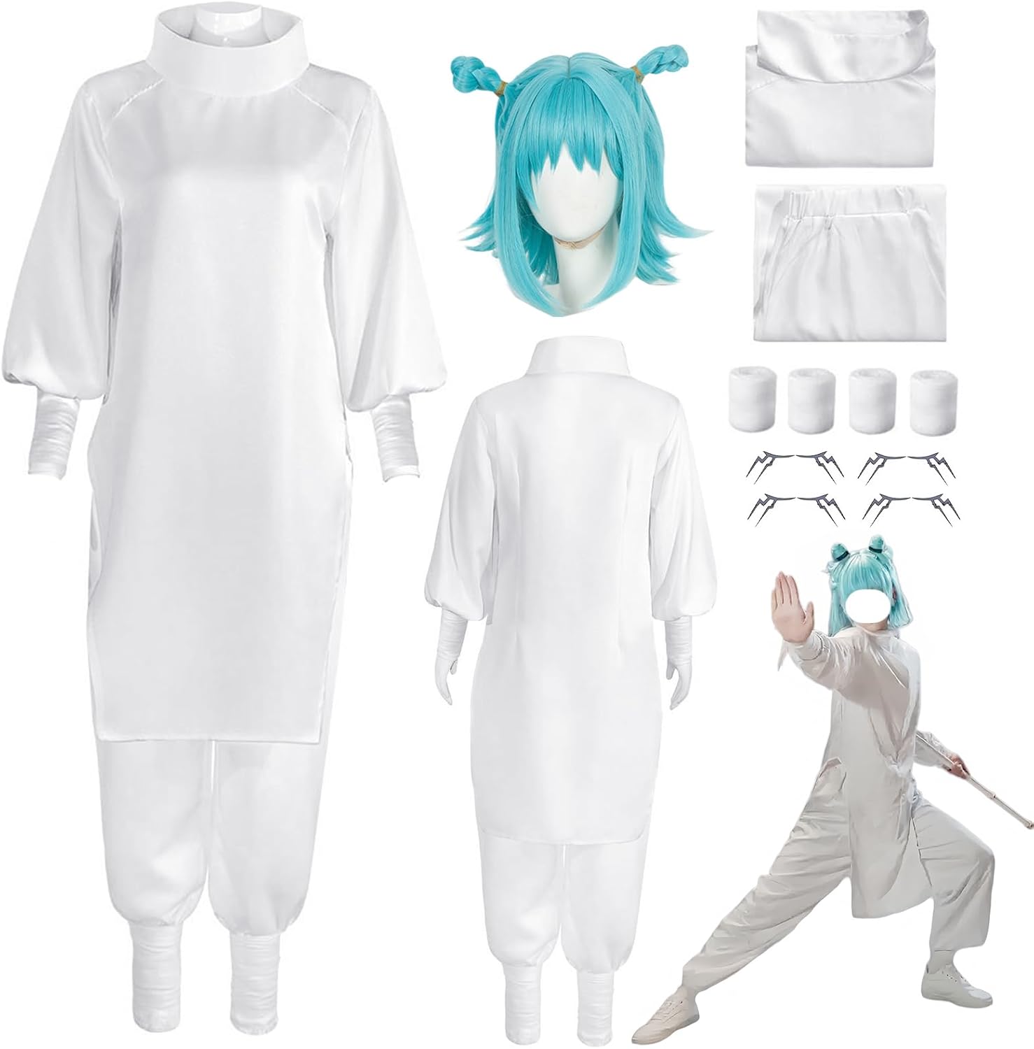 Certified Kashimo Hajime Costume Outfit White — WeirdThingsToBuy weird find