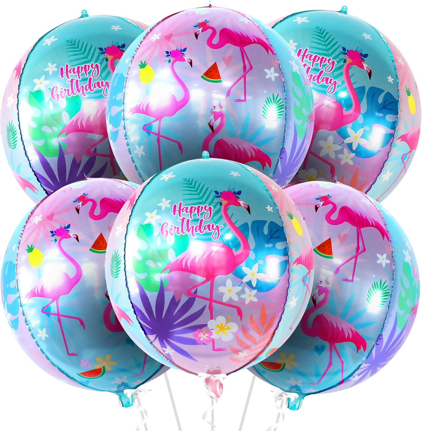 Certified Katchon 6 Pink Flamingo Balloons — WeirdThingsToBuy weird find