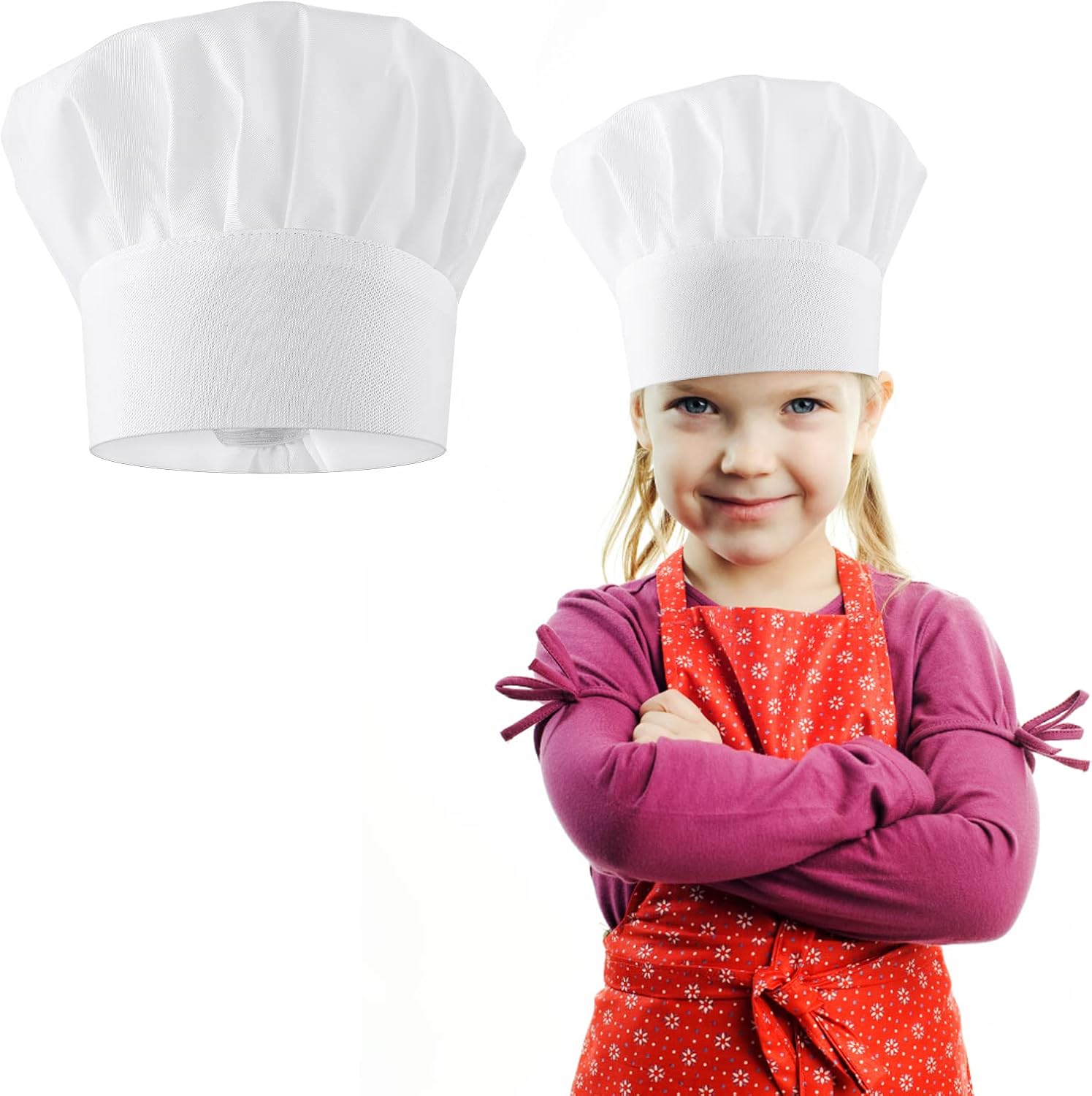 Certified Kids Chef Hat Adjustable White — WeirdThingsToBuy weird find