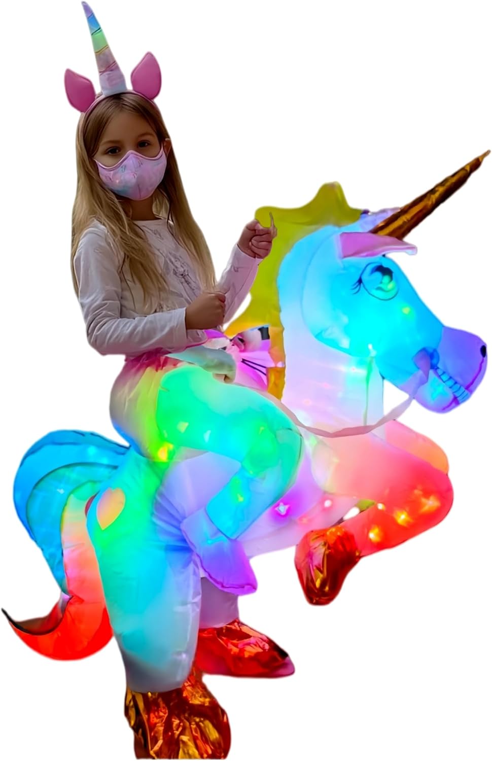 Certified Kids Inflatable Unicorn Ride — WeirdThingsToBuy weird find
