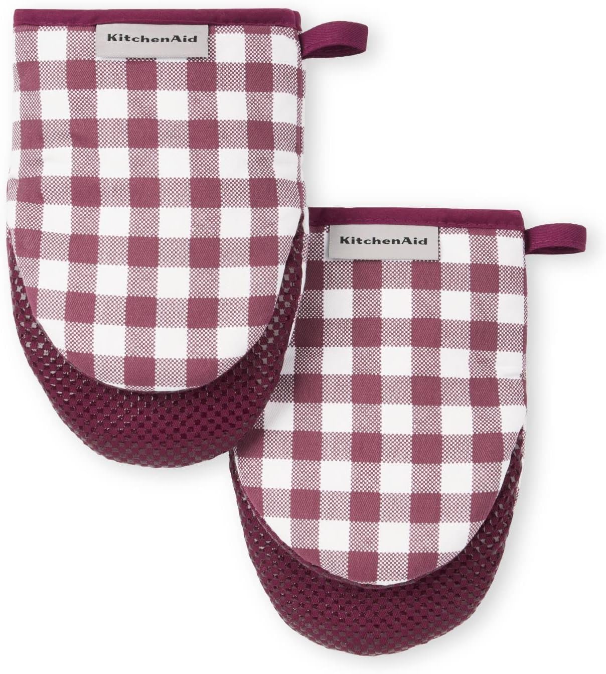 Certified Kitchenaid Gingham Mini Oven Mitt — WeirdThingsToBuy weird find