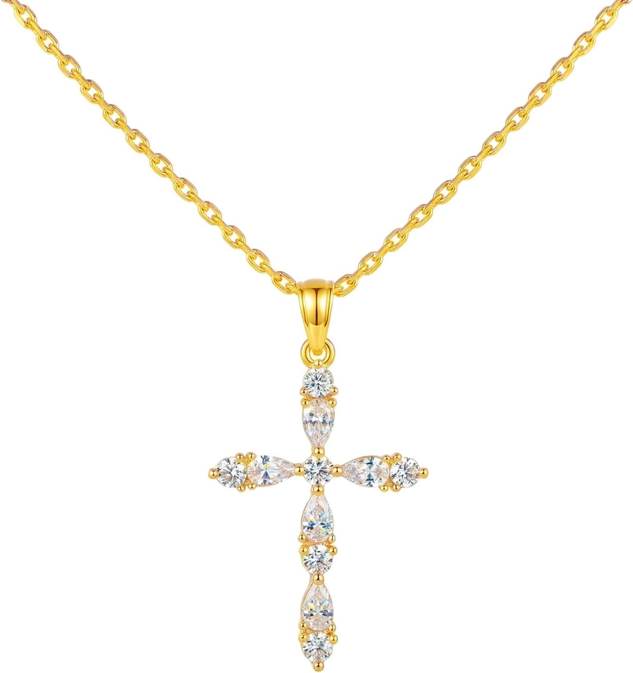 Certified Kkandpp Cross Necklace Women 14k — WeirdThingsToBuy weird find