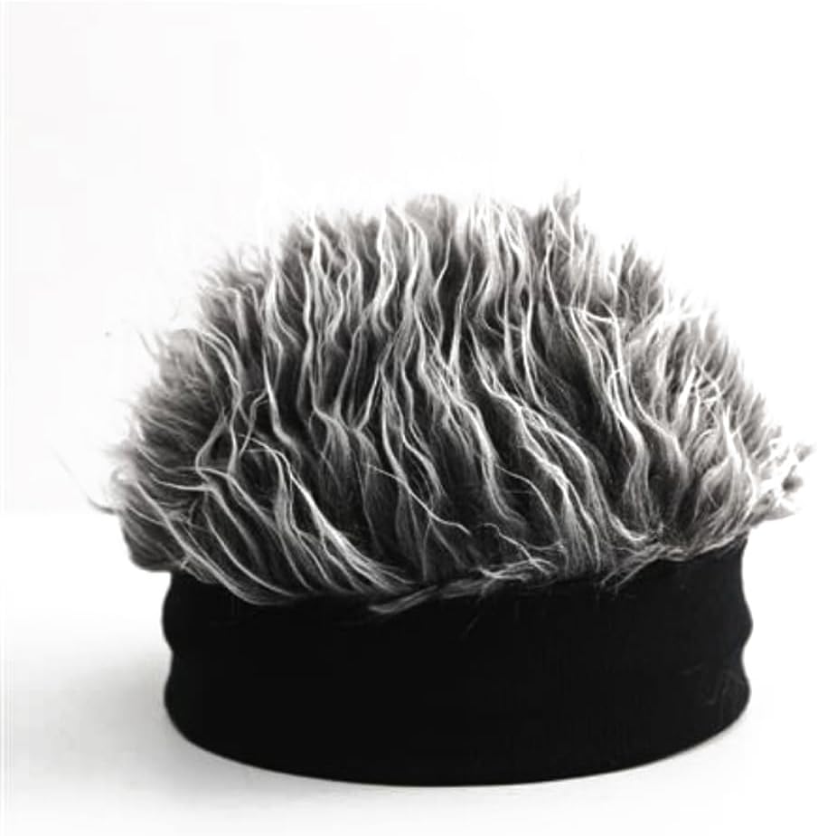 Certified Knitted Wig Hat Soft Comfortable — WeirdThingsToBuy weird find