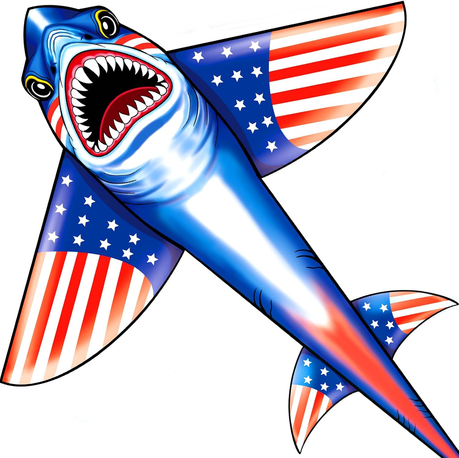 Certified Large Shark Kites Kids Easy — WeirdThingsToBuy weird find