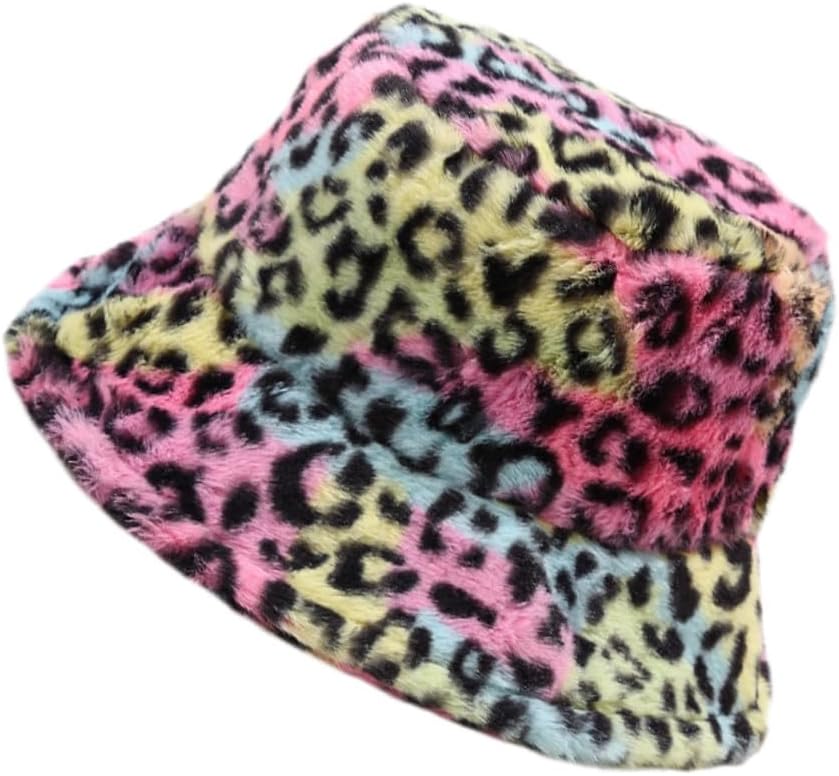 Certified Leopard Plush Bucket Hat Warm — WeirdThingsToBuy weird find