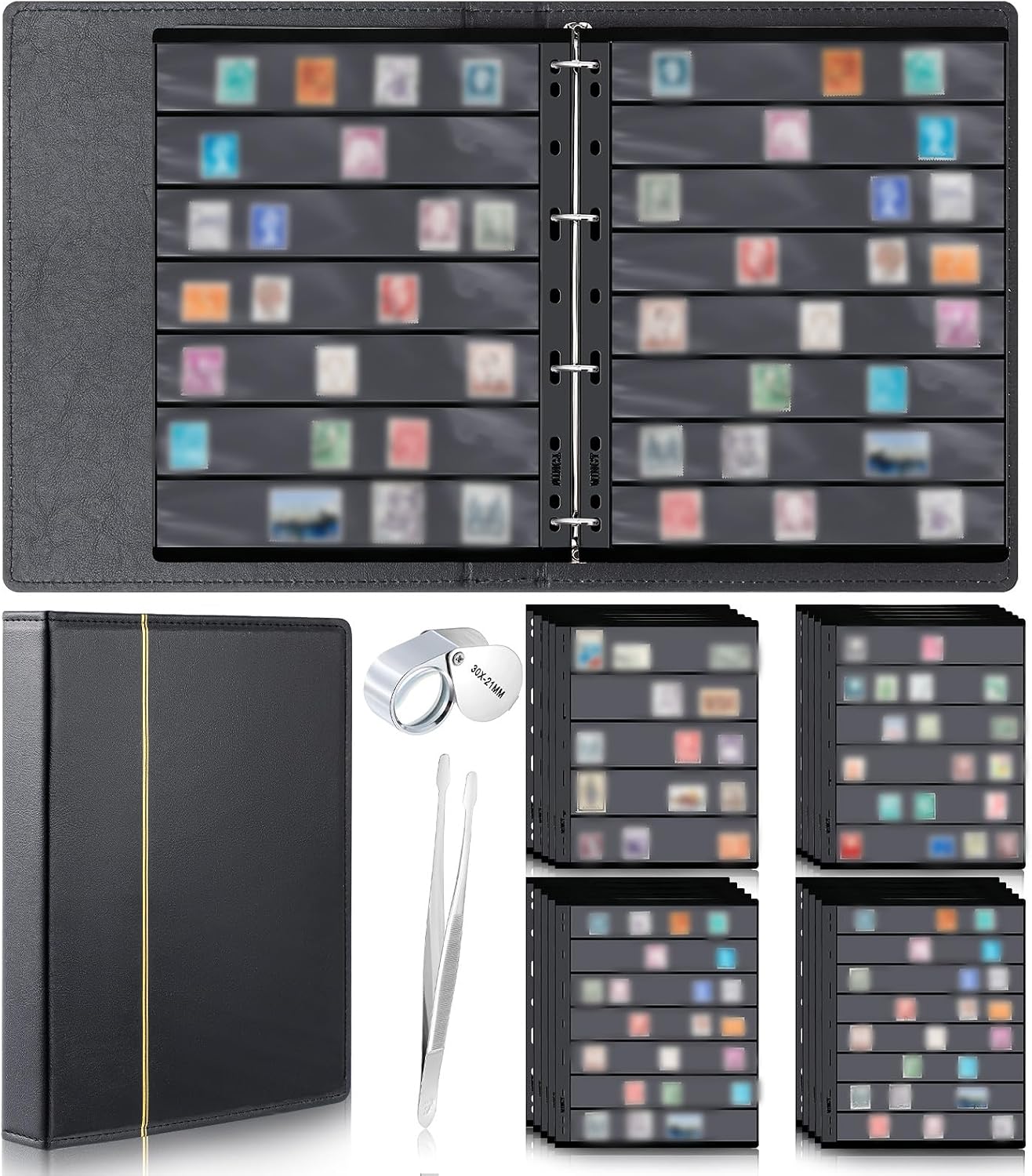 Certified Lewtemi Stamp Collecting Album Set — WeirdThingsToBuy weird find
