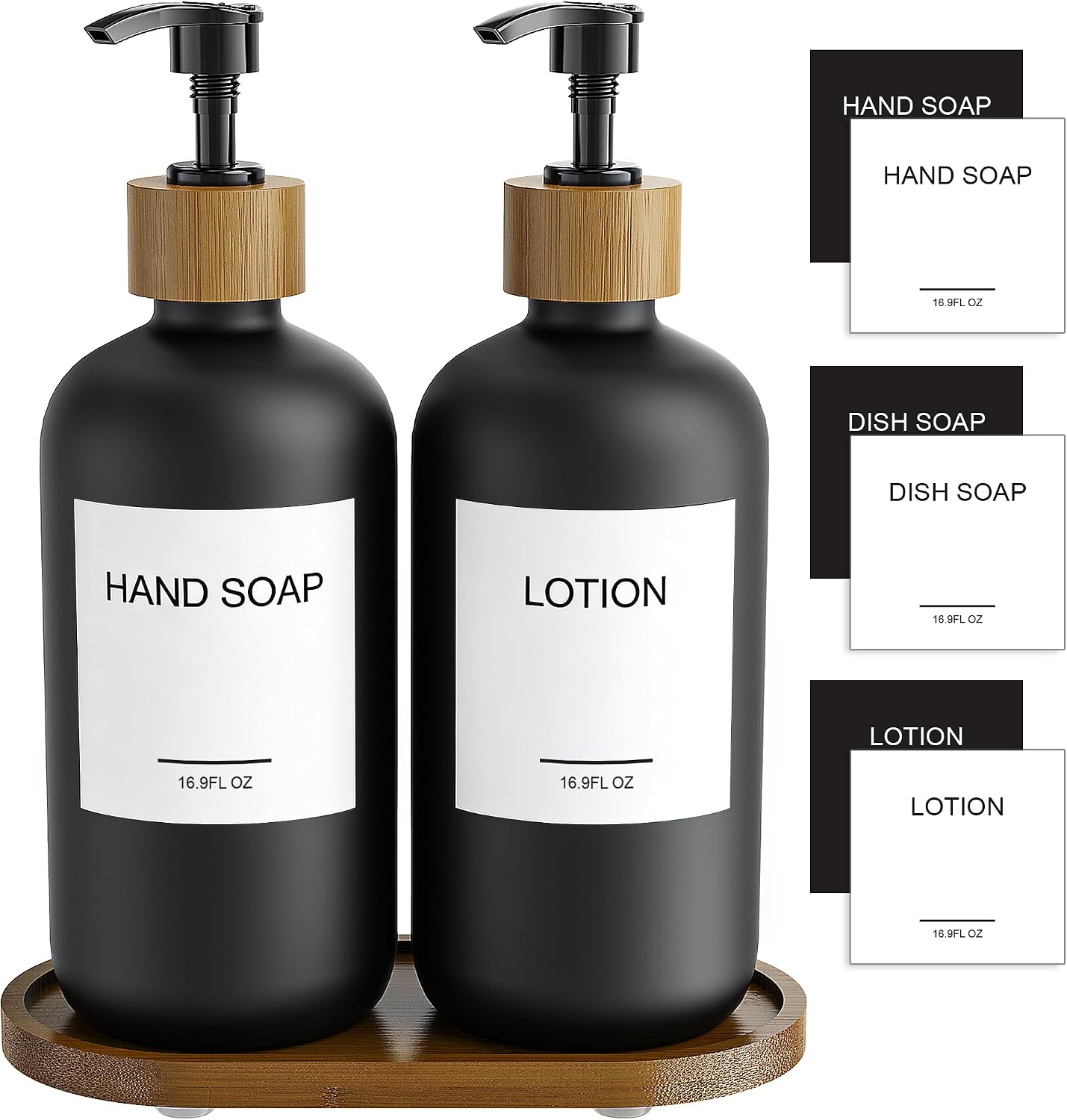 Certified Masadi Black Soap Dispenser Set — WeirdThingsToBuy weird find