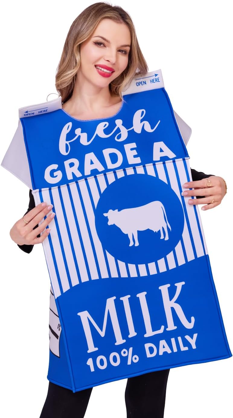 Certified Milk Carton Costume Food Costume — WeirdThingsToBuy weird find