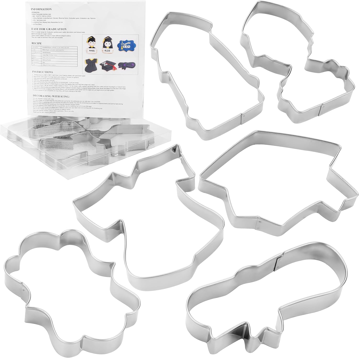 Certified Mrcookie Large Graduation Cookie Cutters — WeirdThingsToBuy weird find