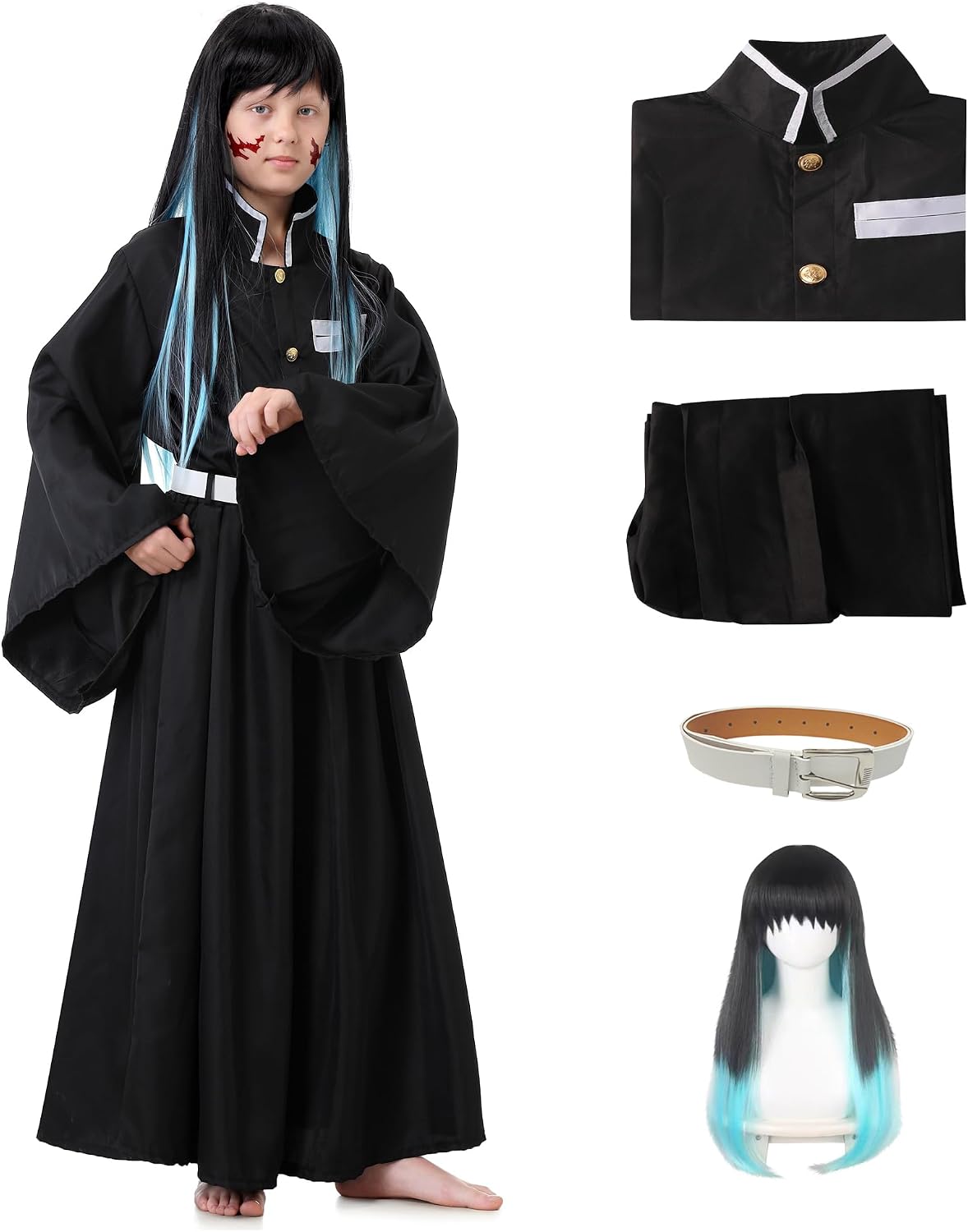 Certified Muichirou Cosplay Costume Halloween Kimono — WeirdThingsToBuy weird find