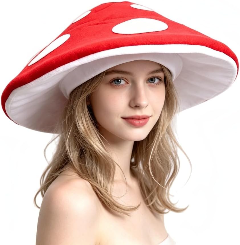 Certified Mushroom Hat Women Men Halloween — WeirdThingsToBuy weird find