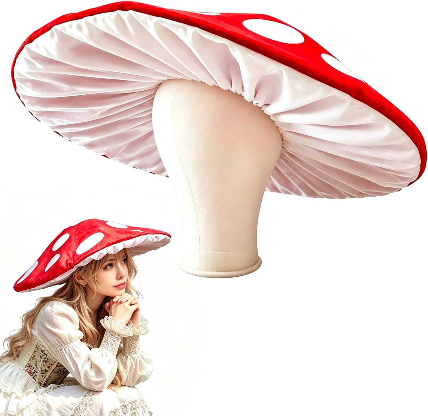 Certified Mushroom Hat Women Oversized Velvet — WeirdThingsToBuy weird find