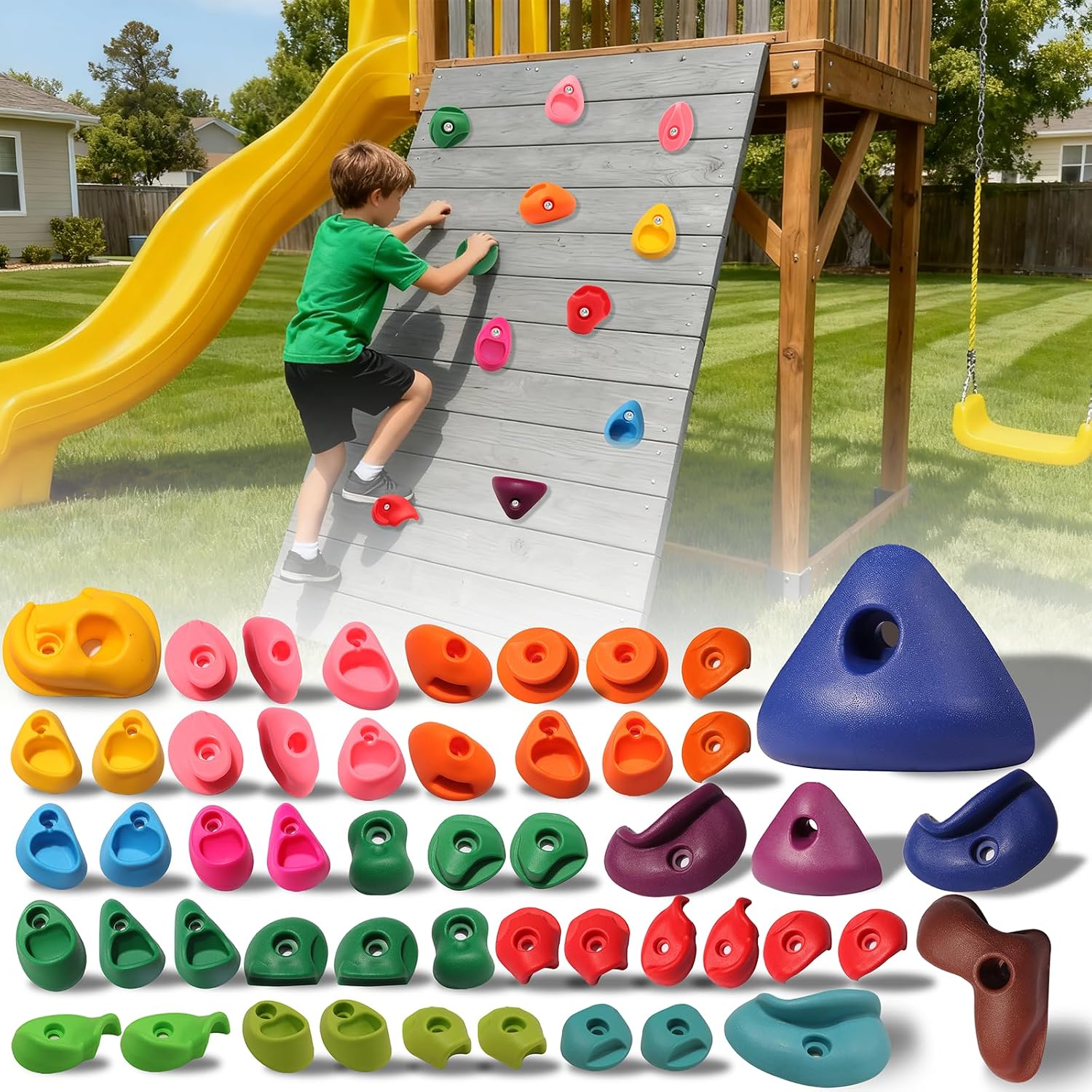 Certified Neatatou 50 Rock Climbing Holds — WeirdThingsToBuy weird find