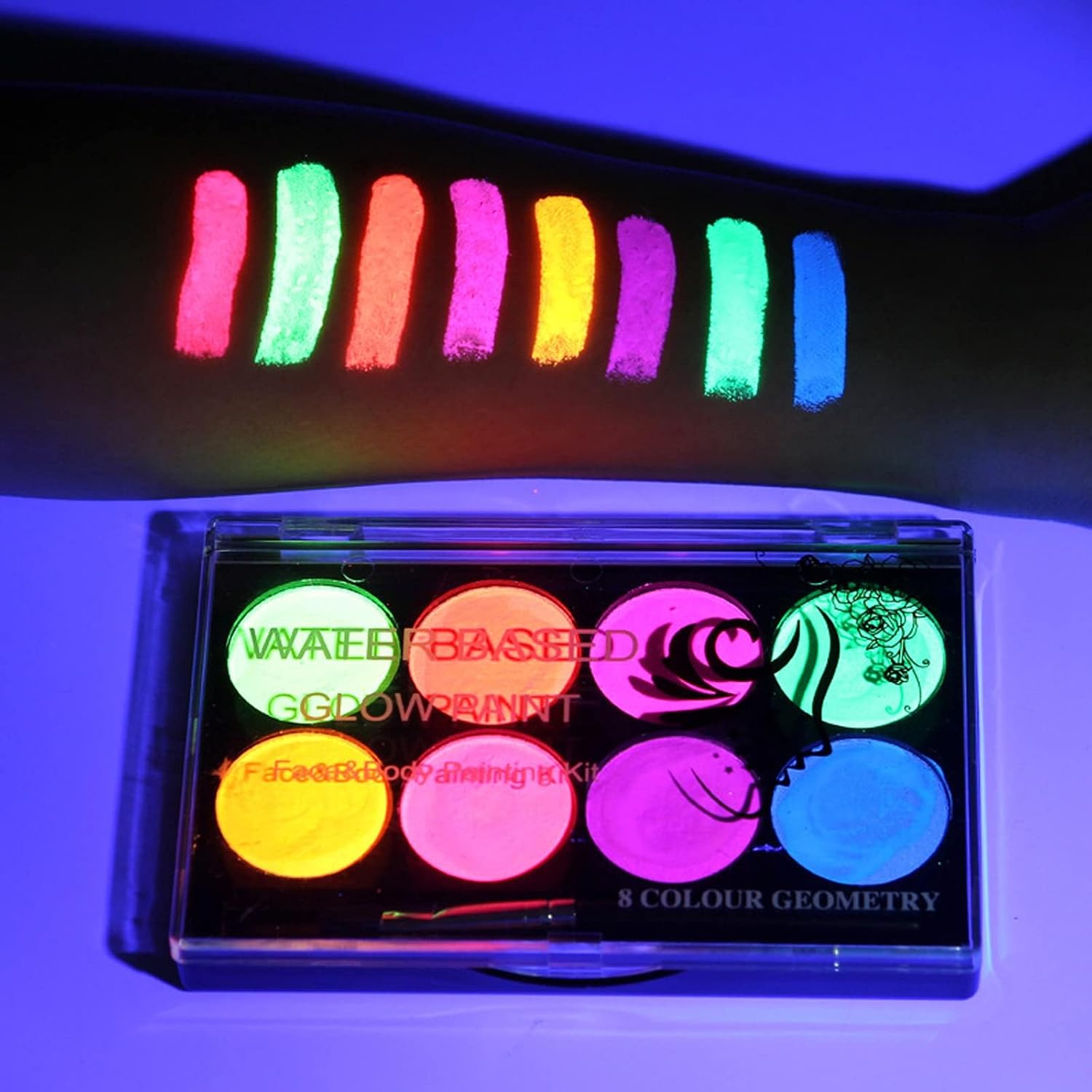 Certified Neon Face Paint Palette — WeirdThingsToBuy weird find