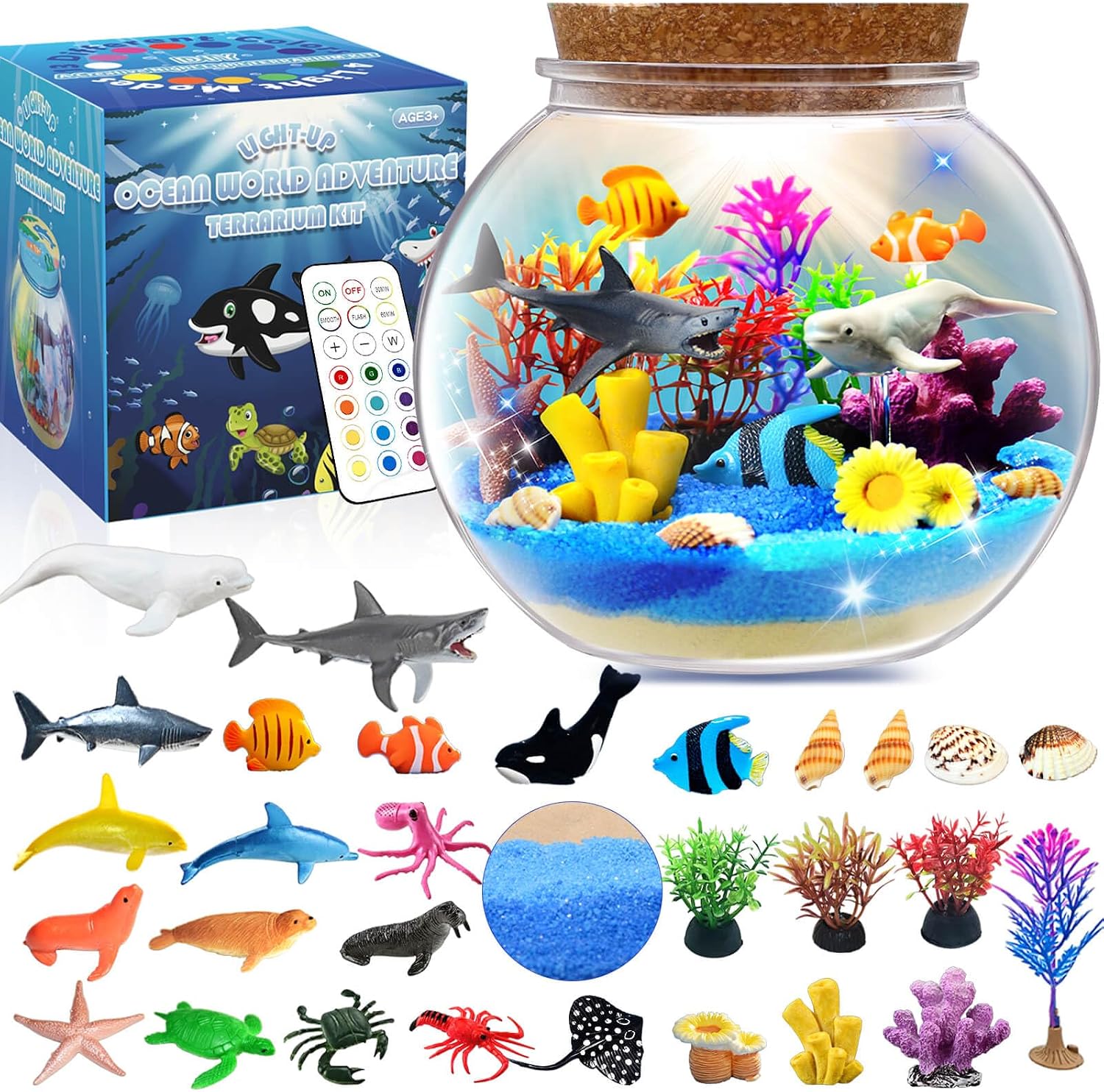 Certified Ocean Light up Terrarium Kit — WeirdThingsToBuy weird find