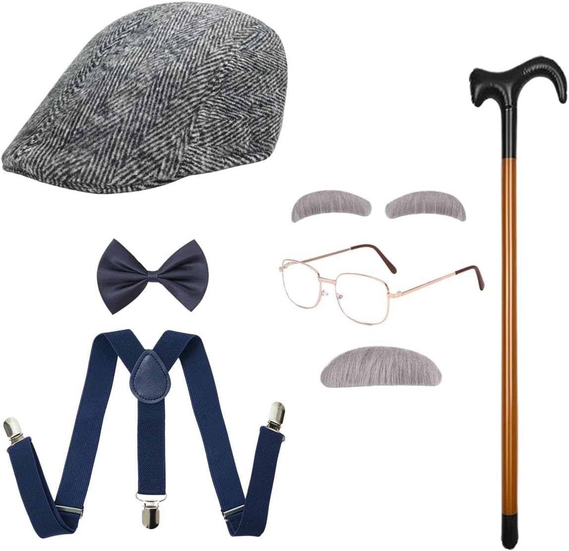 Certified Old Man Costume Grandpa Accessories — WeirdThingsToBuy weird find