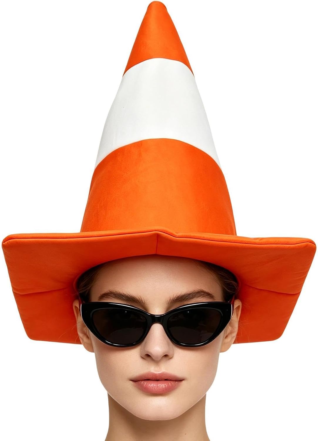 Certified Orange Traffic Cone Hat Felt — WeirdThingsToBuy weird find